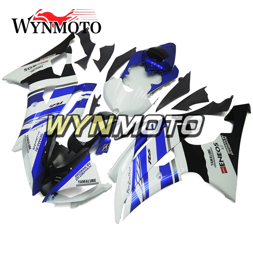 White Blue ABS Injection Plastics Fairings For Yamaha YZF R6 Year 2008-2015 08-15 2016 16 Motorcycle Full Fairing Kit Bodywork
White Blue ABS Injection Plastics Fairings For Yamaha YZF R6 Year 2008-2015 08-15 2016 16 Motorcycle Full Fairing Kit Bodywork