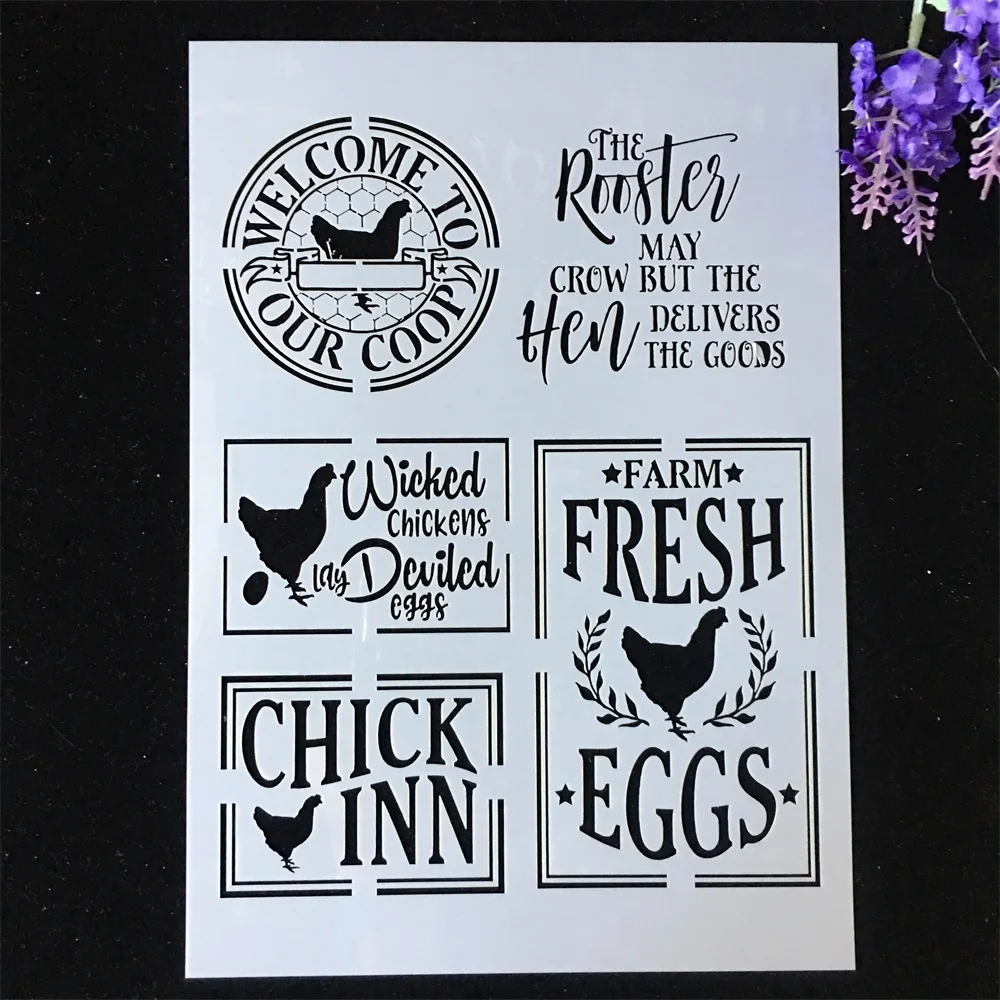 1Pcs A4 29*21cm Chicken Eggs DIY Layering Stencils Painting Scrapbook Coloring Embossing Album Decorative Template
1Pcs A4 29*21cm Chicken Eggs DIY Layering Stencils Painting Scrapbook Coloring Embossing Album Decorative Template
