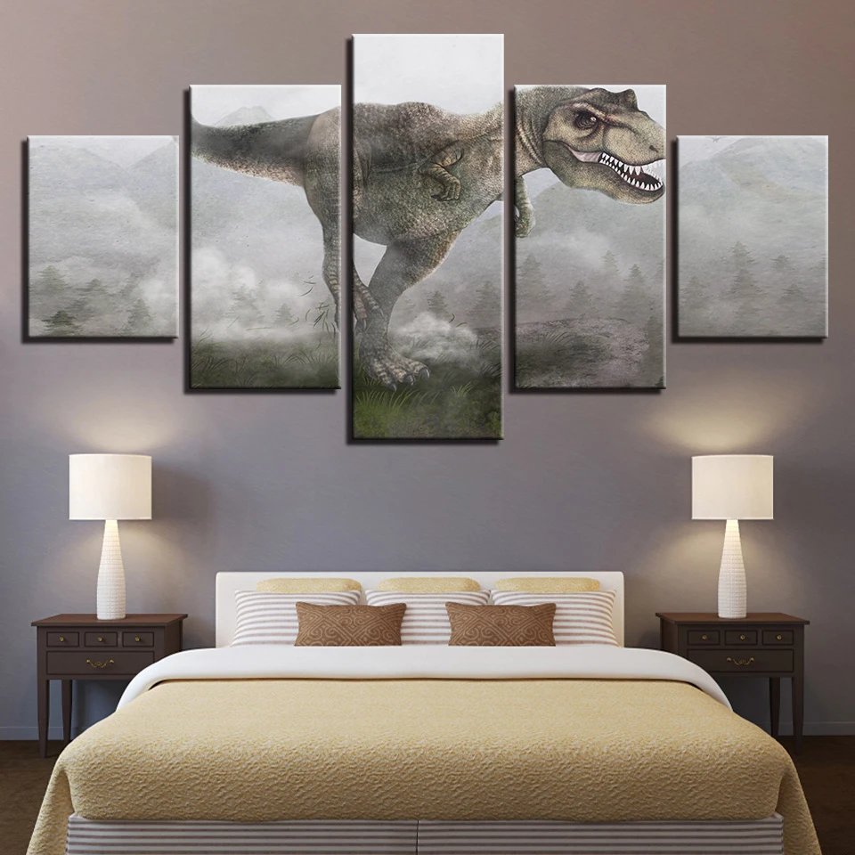 Modular Pictures HD Prints 5 Pieces Canvas Animal Painting Dinosaur Home Decoration Restaurant Wall Art Frame Artwork Poster
Modular Pictures HD Prints 5 Pieces Canvas Animal Painting Dinosaur Home Decoration Restaurant Wall Art Frame Artwork Poster