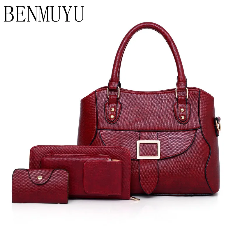 3 pieces/set of new leather women's bag, fashion belt buckle handbag, fashion leather grain single-shoulder bag cross-body bags
3 pieces/set of new leather women's bag, fashion belt buckle handbag, fashion leather grain single-shoulder bag cross-body bags