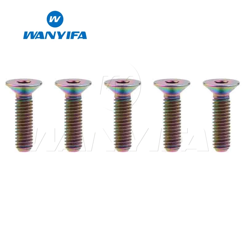 Wanyifa 5Pcs M4x8 10 15 20mm Countersunk Head Titanium Bolt Screw for Bicycle Brake Bike Fastener
Wanyifa 5Pcs M4x8 10 15 20mm Countersunk Head Titanium Bolt Screw for Bicycle Brake Bike Fastener