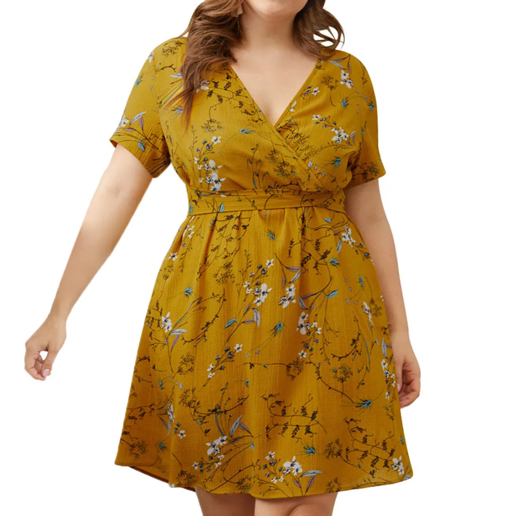 2019 MAXIORILL New Women Plus Size Sexy Slim Dress Floral Print Cross Pleated Mini Dress платье Wholesale y3
2019 MAXIORILL New Women Plus Size Sexy Slim Dress Floral Print Cross Pleated Mini Dress платье Wholesale y3