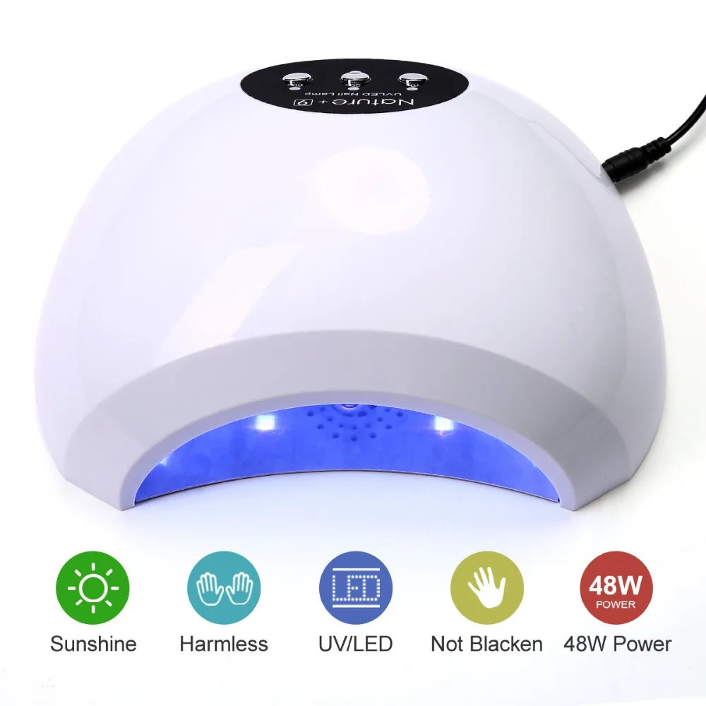 Lacheer 48W UV Lamp Gel LED Nail Lamp High Power For Nails All Gel Polish Nail Dryer Sensor Sun Led Light Nail Art Manicure
Lacheer 48W UV Lamp Gel LED Nail Lamp High Power For Nails All Gel Polish Nail Dryer Sensor Sun Led Light Nail Art Manicure