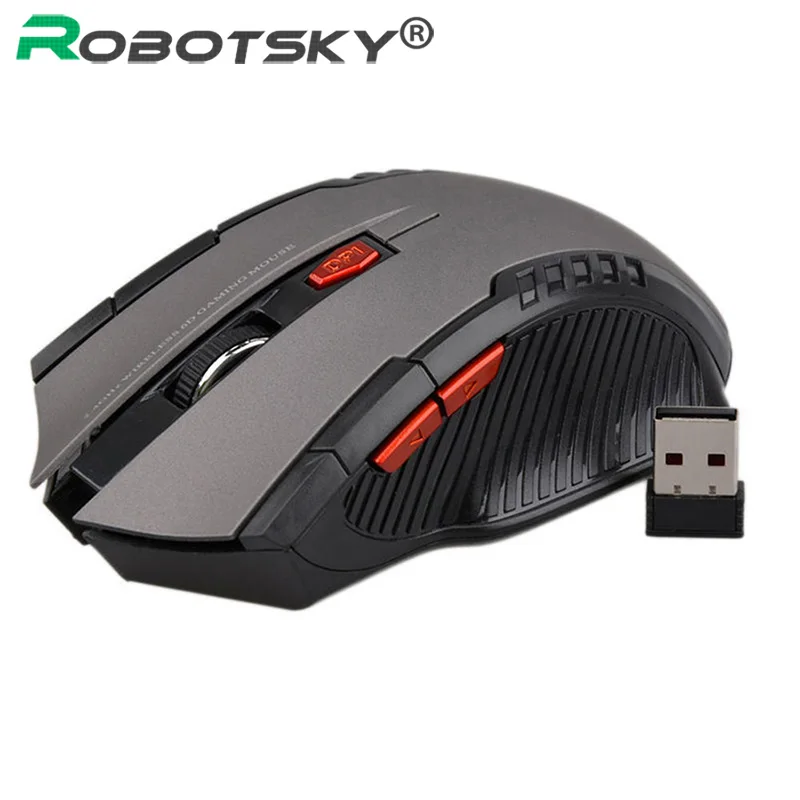Мышь Компьютерная Robotsky Оптическая Беспроводная игровая 2 4 ГГц | Компьютеры и офис