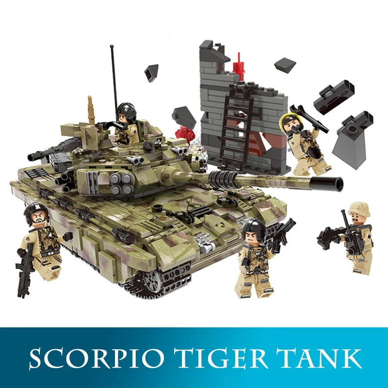 XINGBAO 06015 Genuine 1386Pcs Military Series The Scorpio Tiger Tank Set Building Blocks Bricks Toys Educational Christmas Gifts
XINGBAO 06015 Genuine 1386Pcs Military Series The Scorpio Tiger Tank Set Building Blocks Bricks Toys Educational Christmas Gifts