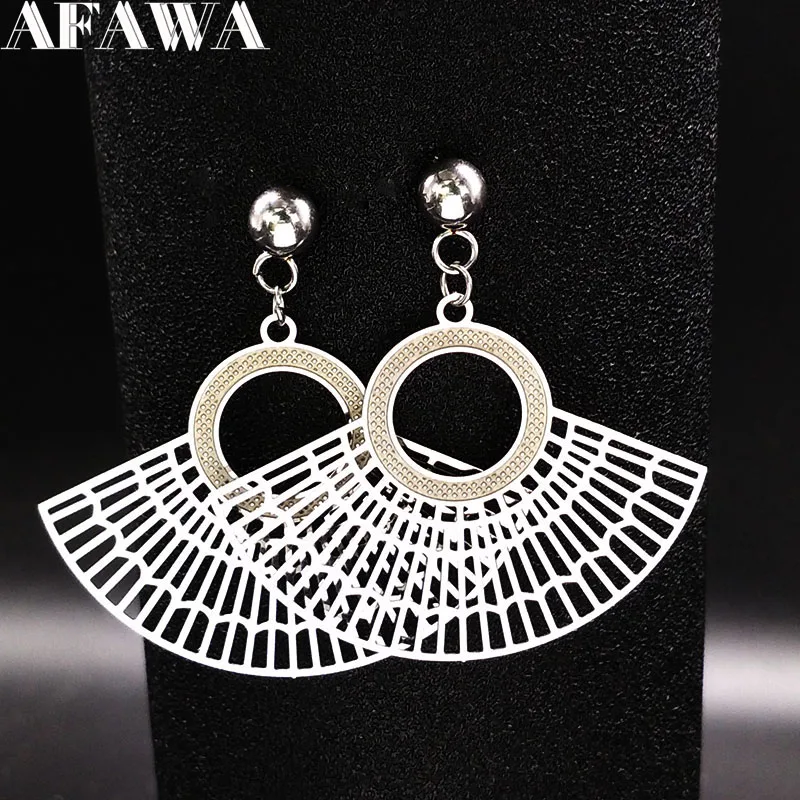 2019 Fashion Stainless Steel Earrings for Women Fan Silver Color Stud Earring Jewelry pendientes para las mujeres E612322
2019 Fashion Stainless Steel Earrings for Women Fan Silver Color Stud Earring Jewelry pendientes para las mujeres E612322