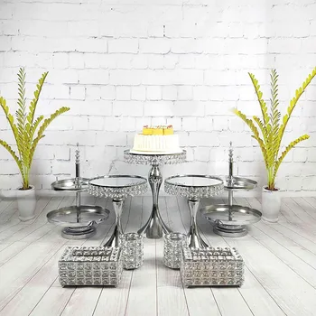 7-10pcs/ set Crystal cake stand mirror surface cupcake stand dessert cake table wedding party
7-10pcs/ set Crystal cake stand mirror surface cupcake stand dessert cake table wedding party