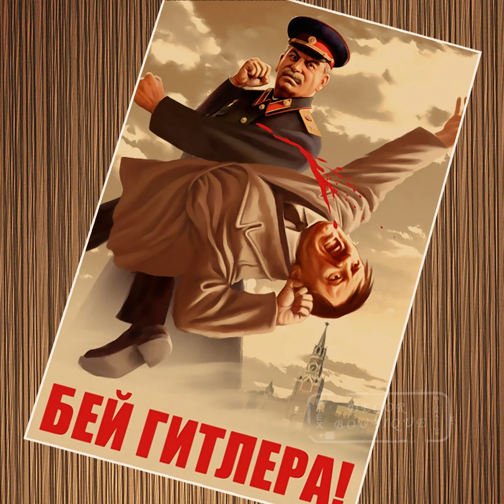 Funny Stalin WWII Fight Enemy Boxing USSR CCCP Vintage Retro Poster Canvas Painting DIY Wall Paper Posters Home Decor Gift
Funny Stalin WWII Fight Enemy Boxing USSR CCCP Vintage Retro Poster Canvas Painting DIY Wall Paper Posters Home Decor Gift