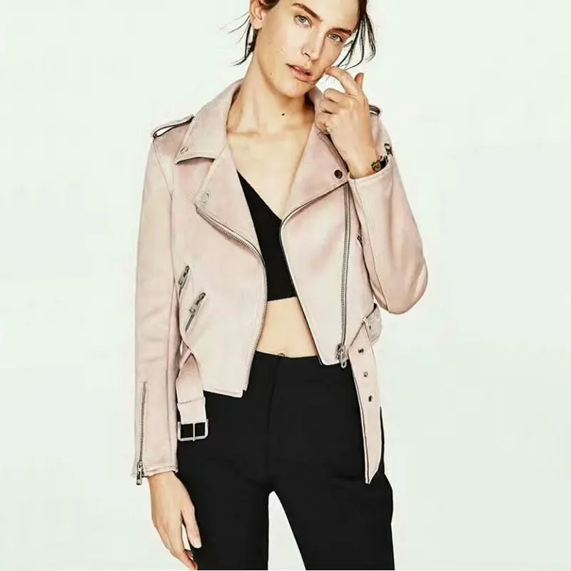 2018 New Fashion Women Motorcycle Faux Leather Jackets Lady Suede Matte Biker Cool PU Coat High Quality Autumn Winter Outerwear
2018 New Fashion Women Motorcycle Faux Leather Jackets Lady Suede Matte Biker Cool PU Coat High Quality Autumn Winter Outerwear