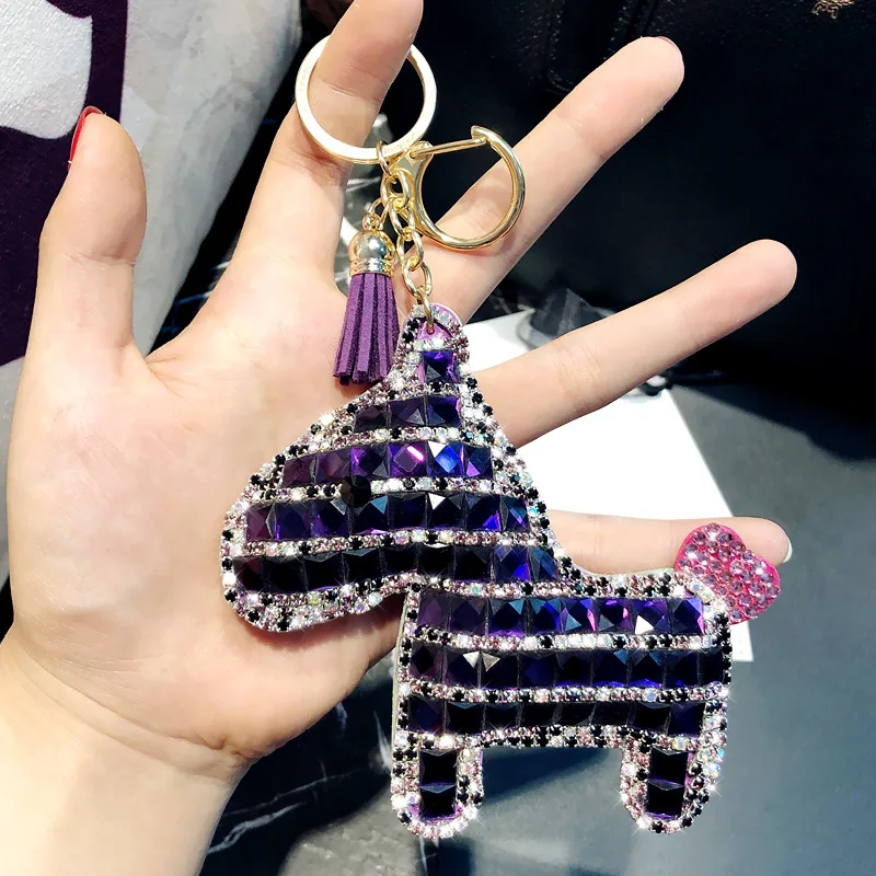 Full Crystal Horse Keychain Tassel Key Holder Chain Gifts for Women Llaveros Mujer Car Bag Accessories Key Ring Pendant
Full Crystal Horse Keychain Tassel Key Holder Chain Gifts for Women Llaveros Mujer Car Bag Accessories Key Ring Pendant