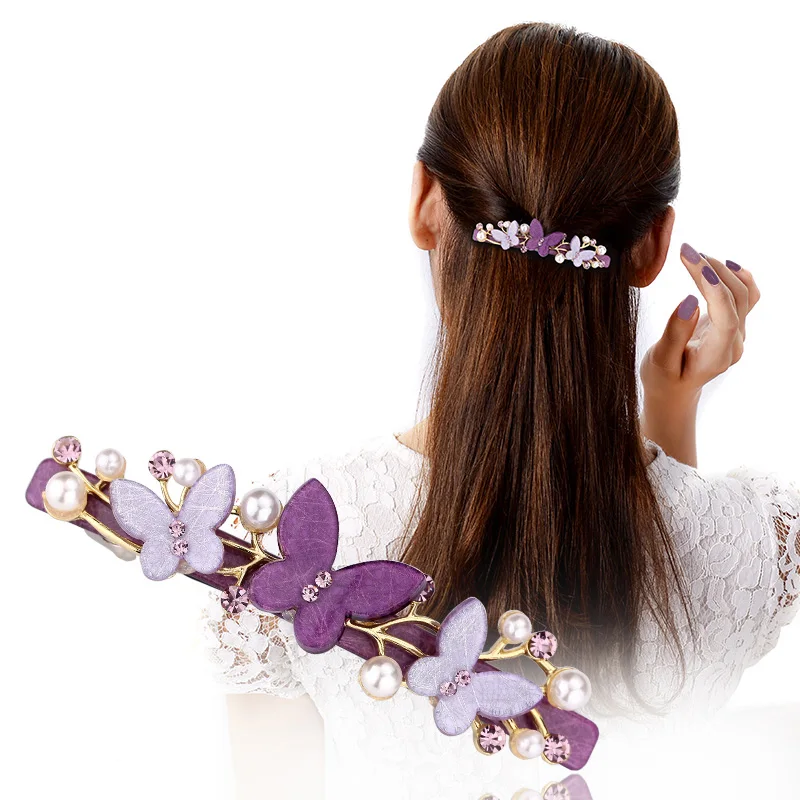 Hot Sale Butterfly Cellulose Acetate Pearl Wedding Bridal Hair Accessories Pins Tiara Clip for Women Accessory Jewelry Barrettes
Hot Sale Butterfly Cellulose Acetate Pearl Wedding Bridal Hair Accessories Pins Tiara Clip for Women Accessory Jewelry Barrettes