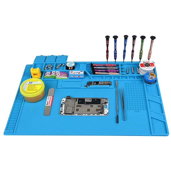 S-170 480x318mm Silicone Pad Desk Work Mat Heat Insulation Maintenance Platform for BGA PCB Solderin
S-170 480x318mm Silicone Pad Desk Work Mat Heat Insulation Maintenance Platform for BGA PCB Solderin