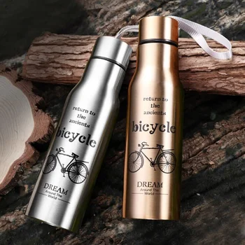 Bicycle Sport Stainless Steel Water Bottle Drinking Water Bottle With Cable Outdoor Metal Direct Drinking Kettle botella de agua
Bicycle Sport Stainless Steel Water Bottle Drinking Water Bottle With Cable Outdoor Metal Direct Drinking Kettle botella de agua