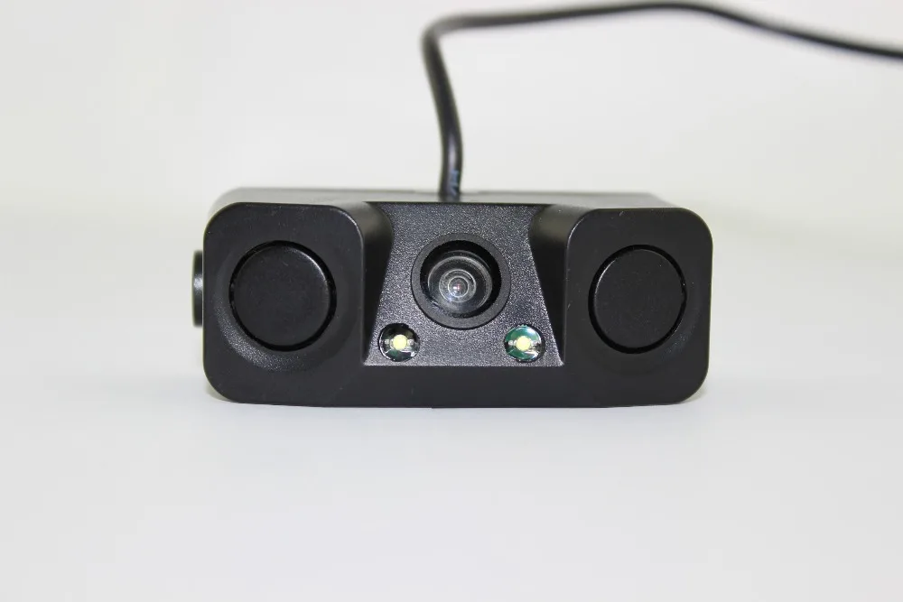 

New Car Video Parking Camera Sensor, Rear view camera + 2 Sensors Indicator Bi Bi Alarm Auto Reverse Backup Radar Assistance