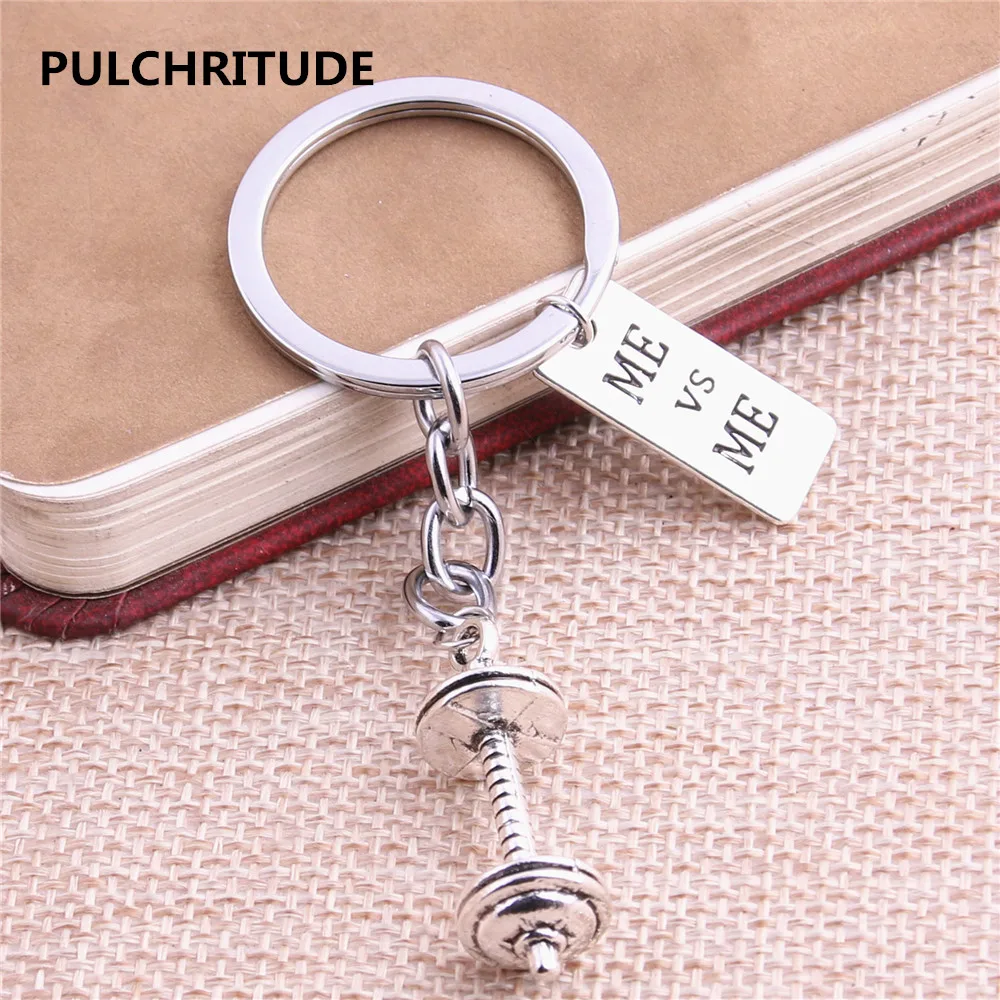 PULCHRITUDE 4pcs Antique Silver Key Ring Handmade Letter Charms Pendant DIY Metal Dumbbell Pendant Keys Chain Y1042
PULCHRITUDE 4pcs Antique Silver Key Ring Handmade Letter Charms Pendant DIY Metal Dumbbell Pendant Keys Chain Y1042