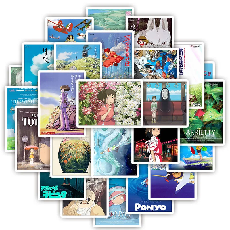 25pcs Hayao Miyazaki anime Sticker cartoon stickers For DIY Decal Stickers Luggage Laptop Skateboard Toy Diary book phone car
25pcs Hayao Miyazaki anime Sticker cartoon stickers For DIY Decal Stickers Luggage Laptop Skateboard Toy Diary book phone car