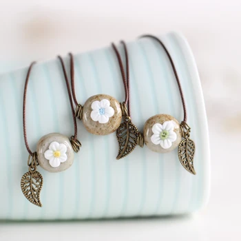 flower stone read manually made small fresh Ceramic Pendant Necklace Fashion accessories wholesale #1807
flower stone read manually made small fresh Ceramic Pendant Necklace Fashion accessories wholesale #1807