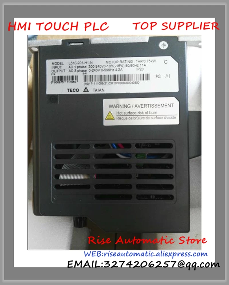 

L510-201-H1-N new 1 phase 220V 4.3A 0.75KW 1HP Inverter VFD frequency AC drive