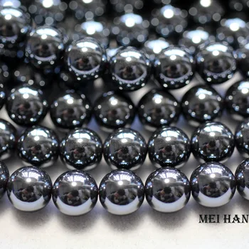 Meihan Natural 8mm (2strands/set) Hematite smooth round loose beads for jewelry making design or gift
Meihan Natural 8mm (2strands/set) Hematite smooth round loose beads for jewelry making design or gift
