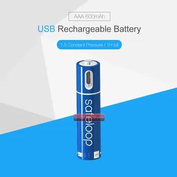 1pc AAA 1.5V 600mAh Battery USB Quick Charging Rechargeable Lithium Polymer Battery Charged by Micro USB Cable
1pc AAA 1.5V 600mAh Battery USB Quick Charging Rechargeable Lithium Polymer Battery Charged by Micro USB Cable