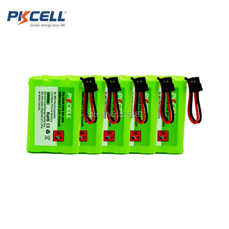 BT909 5Packs Model PK-0048 AAA 800mAh 3.6V Ni-MH Rechargeable Cordless Phone Battery with Connector Mitsumi-2P
BT909 5Packs Model PK-0048 AAA 800mAh 3.6V Ni-MH Rechargeable Cordless Phone Battery with Connector Mitsumi-2P
