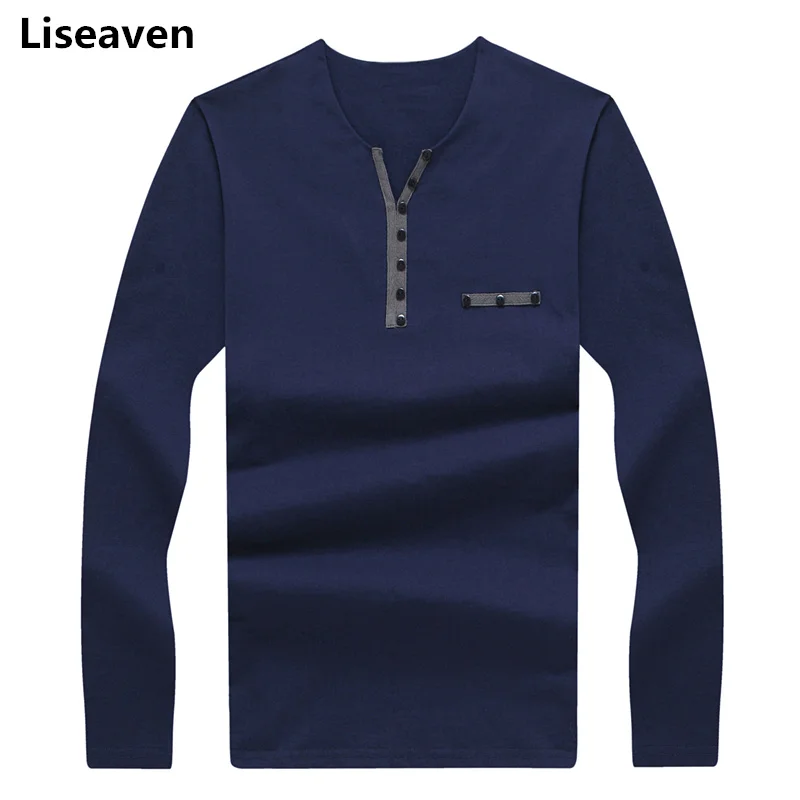 Liseaven Men T-Shirt Solid Color Long Sleeve tshirt V-Neck Cotton Tops & Tees Men T Shirts
Liseaven Men T-Shirt Solid Color Long Sleeve tshirt V-Neck Cotton Tops & Tees Men T Shirts