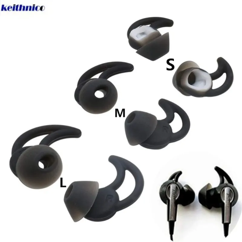 

3 Pairs Replacement Noise Cancelling Silicone Earbuds Ear Tips Bud for Bose QC20 QC30 SIE2 IE3 Soundsport Wileless Earphones