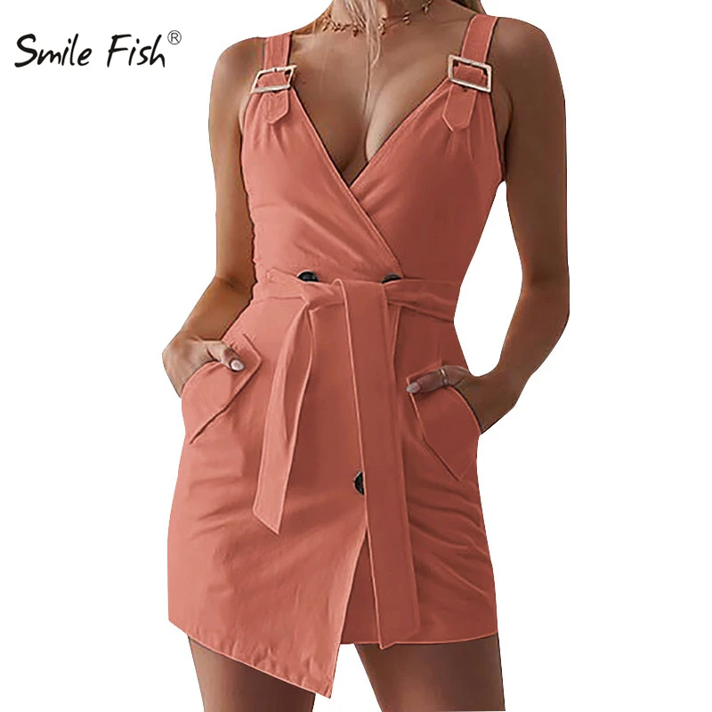 Hight Waist Mini Dress Deep V-Neck Sexy Party Sashes Oversized Dress Women Dress Streetwear Button Mujer Femme Robe Casual M0460
Hight Waist Mini Dress Deep V-Neck Sexy Party Sashes Oversized Dress Women Dress Streetwear Button Mujer Femme Robe Casual M0460