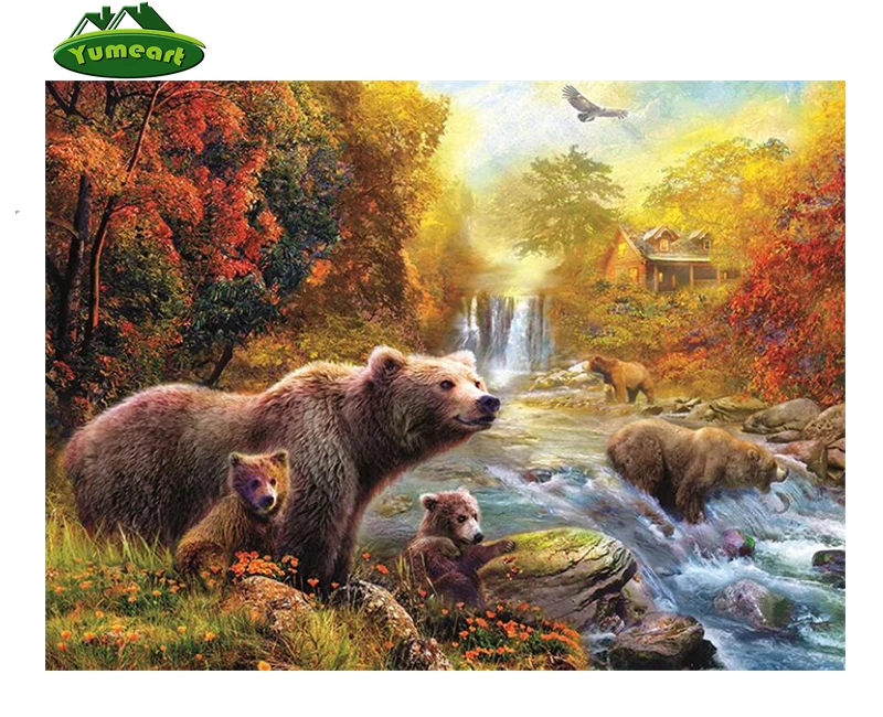 Swimming Bear Animals Diamond Painting Cross Stitch Foraging Bears Rhinestones Needlework Diamond Embroidery Wall Sticker
Swimming Bear Animals Diamond Painting Cross Stitch Foraging Bears Rhinestones Needlework Diamond Embroidery Wall Sticker
