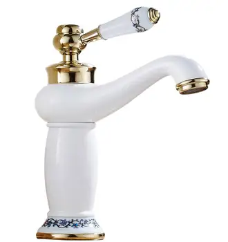 European Bathroom Faucet basin mixer White porcelain Vanity Sink Mixer water Faucet Brass hot and cold Retro Taps torneira
European Bathroom Faucet basin mixer White porcelain Vanity Sink Mixer water Faucet Brass hot and cold Retro Taps torneira