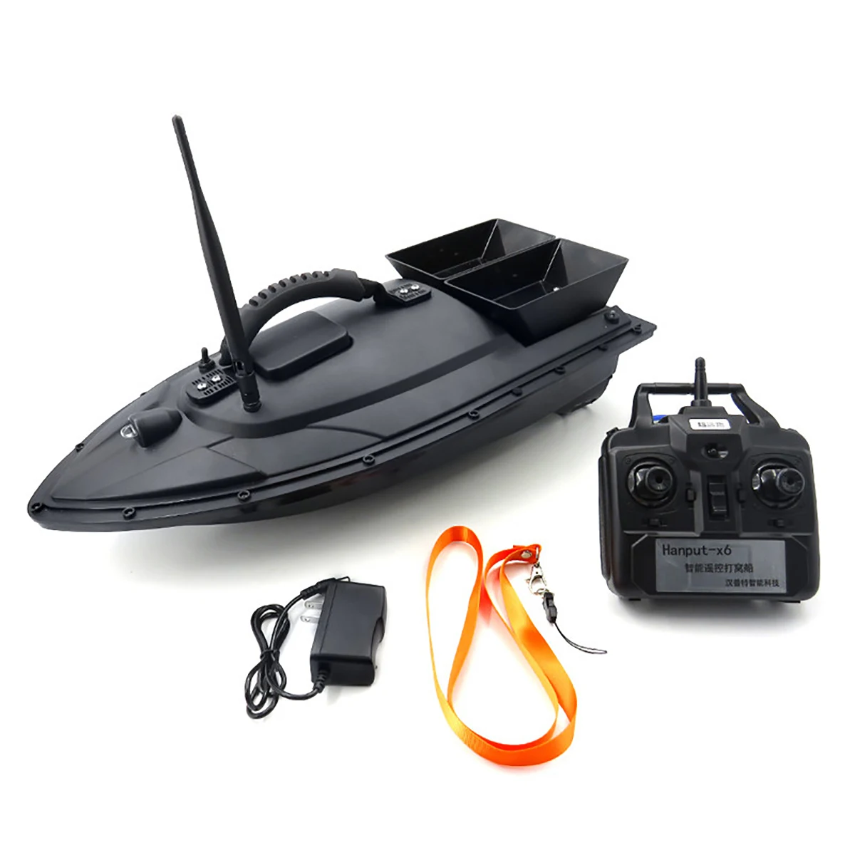 

Flytec 2011-5 Generation Fishing RC Bait Boat Toy Dual Motor Fish Finder Remote Control Fishing Boat Speed RTR Kit Christmas