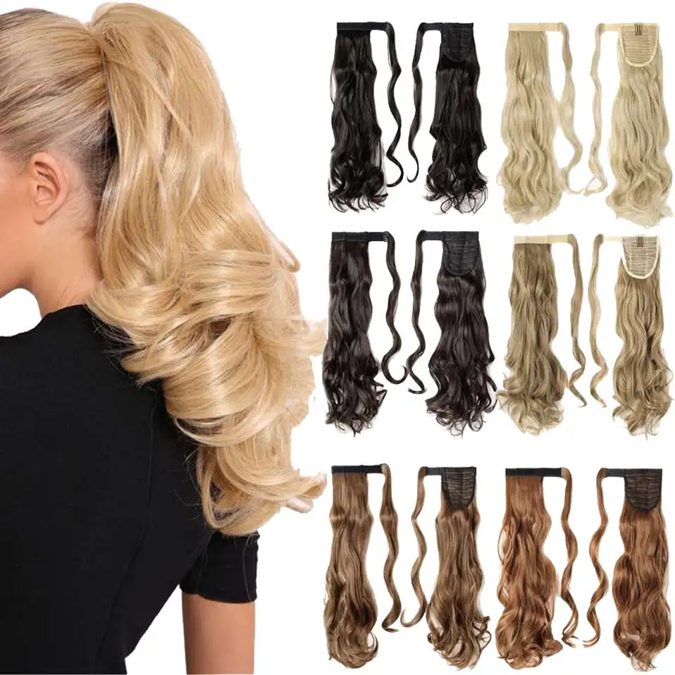 S-noilite 17" Fake Hair Ponytail Long Wavy Wrap Around Hairpieces Clip In Ponytail Synthetic Clip In Hair Extensions For Women
S-noilite 17" Fake Hair Ponytail Long Wavy Wrap Around Hairpieces Clip In Ponytail Synthetic Clip In Hair Extensions For Women