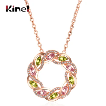 Kinel Rose Gold Color Austrian Crystal Flower Pendant Necklace Paved Multi Color Zircon Fashion Women Necklaces Birthday Gift
Kinel Rose Gold Color Austrian Crystal Flower Pendant Necklace Paved Multi Color Zircon Fashion Women Necklaces Birthday Gift