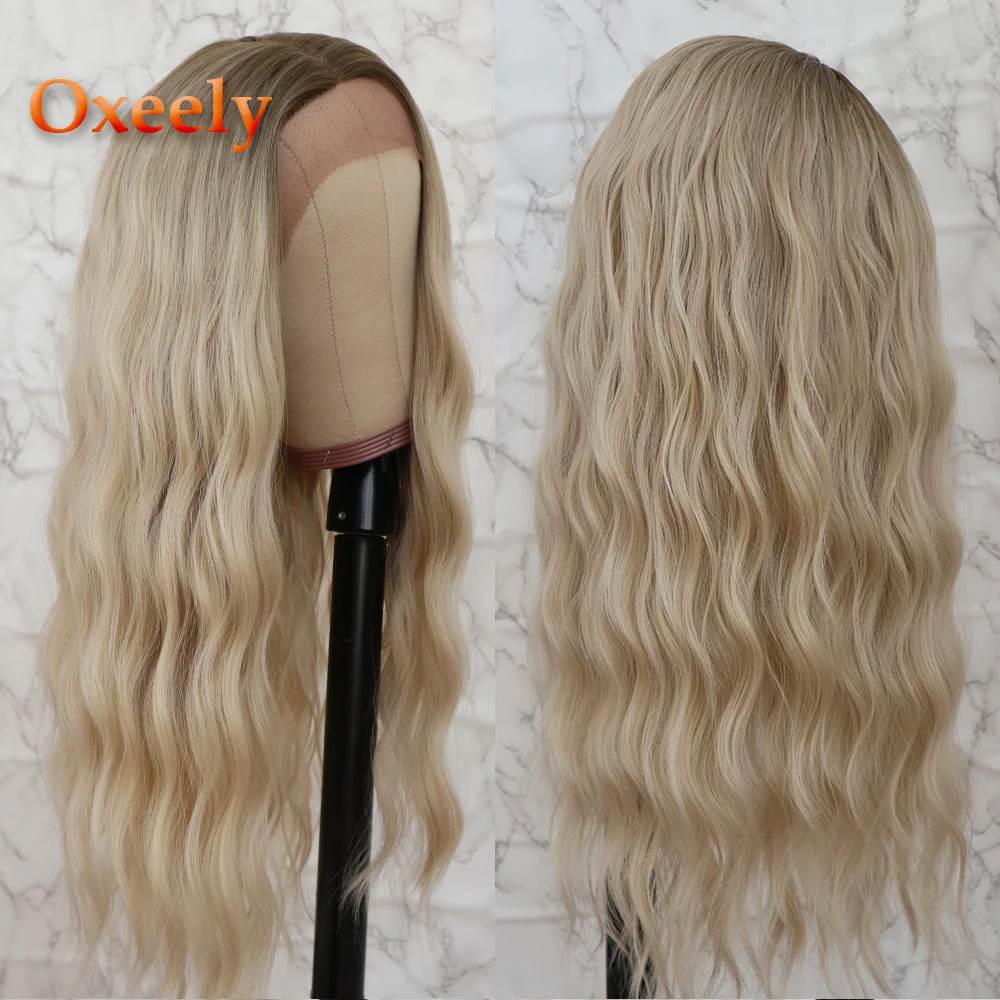 Oxeely Platinum Brown Long Loose Wave Hair Lace Wigs Free Part Glueless Blonde Wavy Synthetic Lace Front Wigs for Black Women
Oxeely Platinum Brown Long Loose Wave Hair Lace Wigs Free Part Glueless Blonde Wavy Synthetic Lace Front Wigs for Black Women