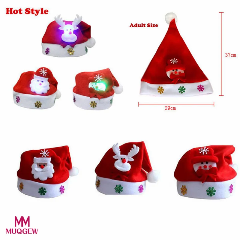 Kids Adults LED Christmas New Year Lighting Hat Hats Santa Claus Reindeer Snowman Xmas Gifts Boys Girls Children Beanie Cap Caps
Kids Adults LED Christmas New Year Lighting Hat Hats Santa Claus Reindeer Snowman Xmas Gifts Boys Girls Children Beanie Cap Caps