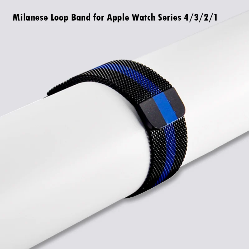 Milanese Loop Bracelet 44mm 40mm Black Blue Design For Apple Watch Series 4 Metal Band Magnetic Strap 38mm 42mm For Iwatch 2
Milanese Loop Bracelet 44mm 40mm Black Blue Design For Apple Watch Series 4 Metal Band Magnetic Strap 38mm 42mm For Iwatch 2