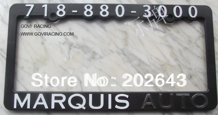 GV-ABS003 License plate frame with ABS .312*160MM size ,support wholesale ONLY ,1000PCS MOQ
GV-ABS003 License plate frame with ABS .312*160MM size ,support wholesale ONLY ,1000PCS MOQ