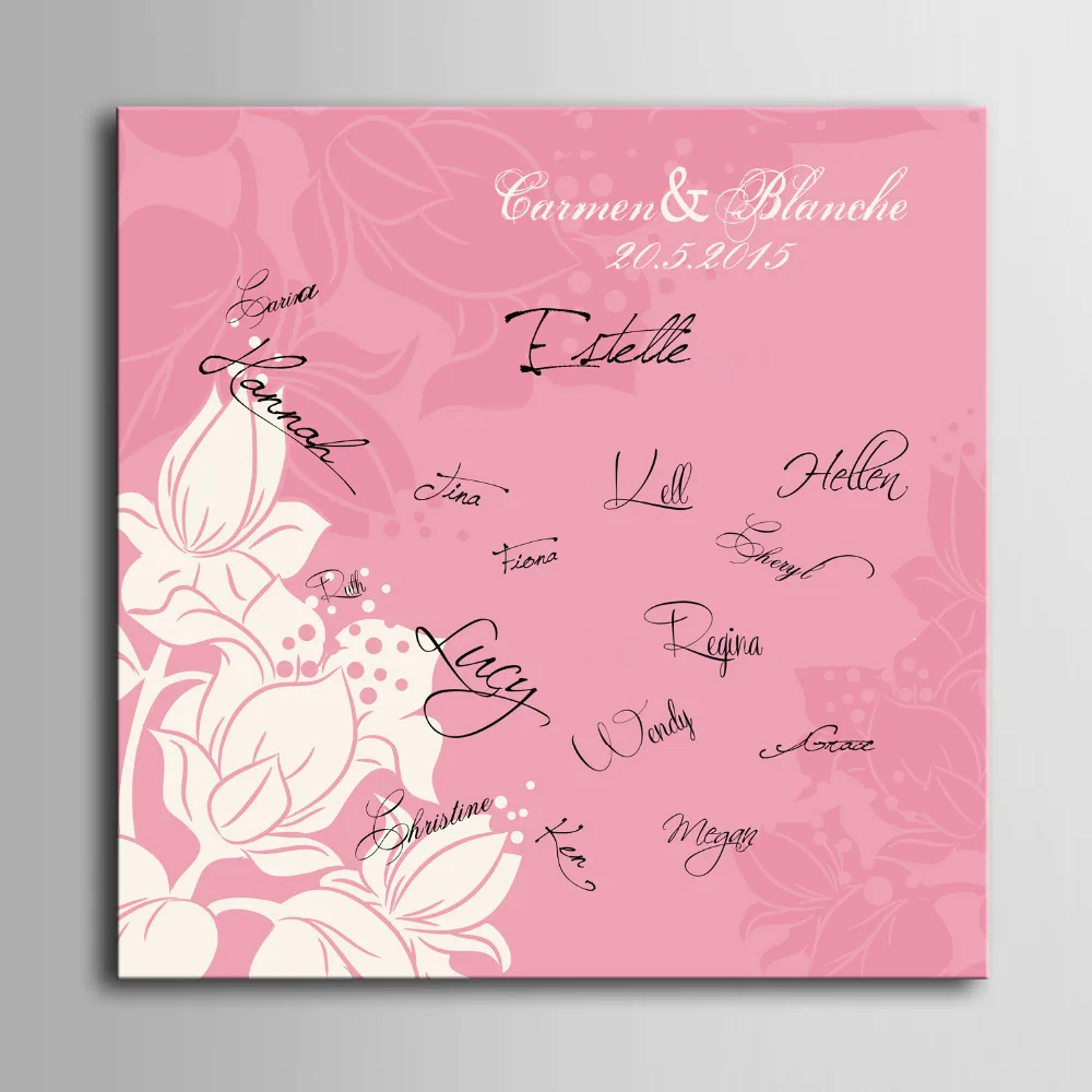 Guest Signature Party Gift Wedding Canvas Signing Board Canvas Painting -Flower Wedding DIY Decoration Free Shipping
Guest Signature Party Gift Wedding Canvas Signing Board Canvas Painting -Flower Wedding DIY Decoration Free Shipping