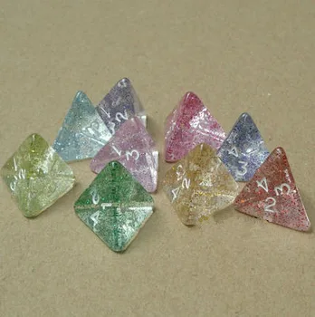 Free shipping 10PCS 4-sided dice transparent with glitter dice for board game accessories( send out at random)
Free shipping 10PCS 4-sided dice transparent with glitter dice for board game accessories( send out at random)