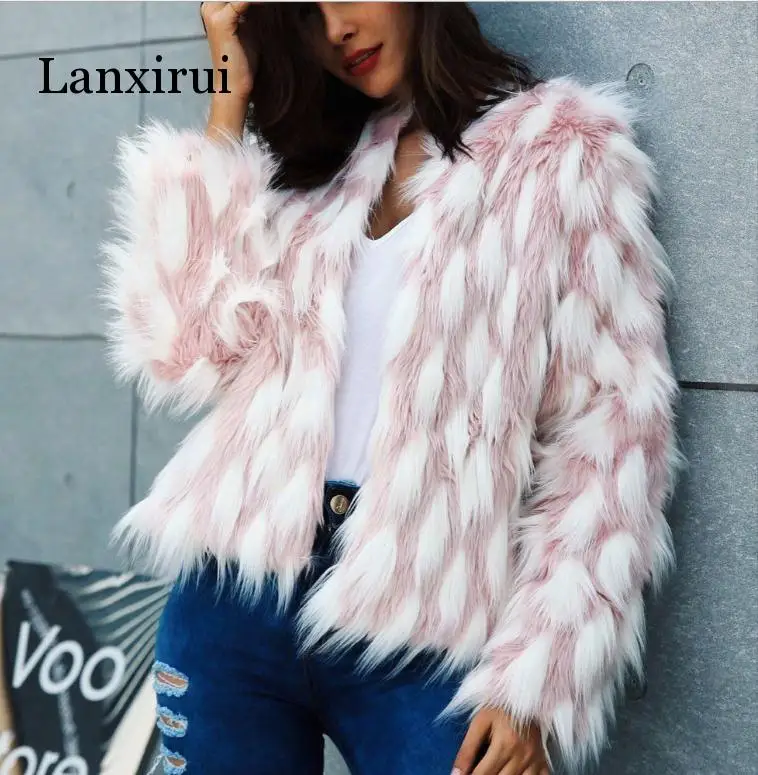 Women Mixed Color Short Section Fur Jacket Casual Winter Autumn Imitation Fur Jackets Female Plus Size Faux Fur Coats S/6Xl
Women Mixed Color Short Section Fur Jacket Casual Winter Autumn Imitation Fur Jackets Female Plus Size Faux Fur Coats S/6Xl