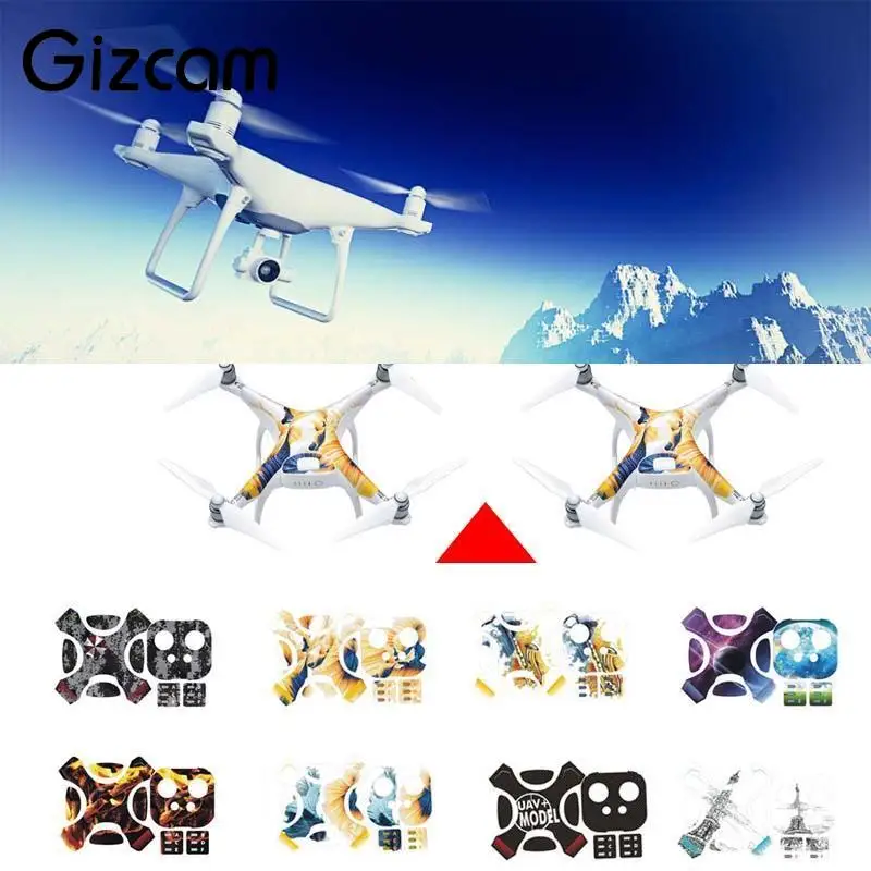 PVC Stickers Decal Wrap Body Skin Protector 2018 new For DJI Phantom 4 RC Drone Quad Professional Camera Drones Decals Gift
PVC Stickers Decal Wrap Body Skin Protector 2018 new For DJI Phantom 4 RC Drone Quad Professional Camera Drones Decals Gift