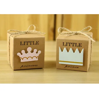 Hot! 100pcs Pink Blue Little Prince, Princess Sweet Boxes, Gift Box For Kid Birthday, Baby Shower. Crown Candy Boxes Party Favor
Hot! 100pcs Pink Blue Little Prince, Princess Sweet Boxes, Gift Box For Kid Birthday, Baby Shower. Crown Candy Boxes Party Favor