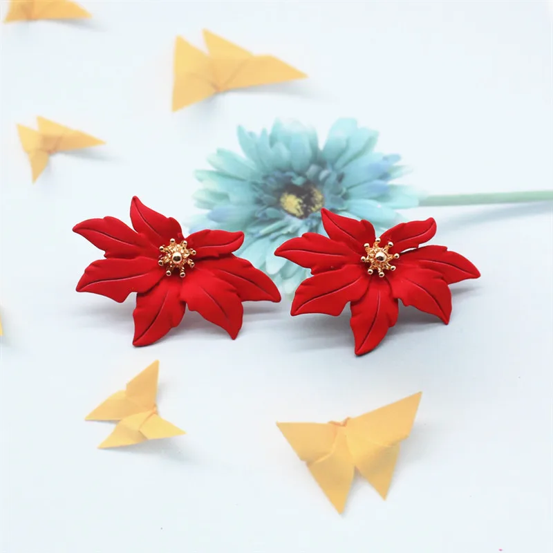 2019 New Design Fashion Jewelry Elegant big The maple Flower Earrings Summer Style Beach Party earring for woman
2019 New Design Fashion Jewelry Elegant big The maple Flower Earrings Summer Style Beach Party earring for woman
