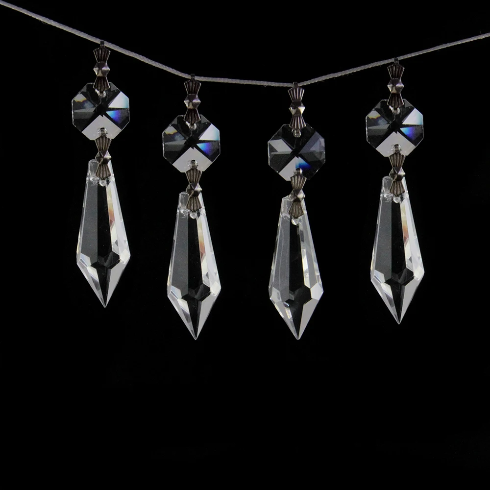 Clear 38mm Octagon Beads 10PCS/LOT Silver Clasp Lighting Accessories Pendants Crystal Prisms Chandelier Parts
Clear 38mm Octagon Beads 10PCS/LOT Silver Clasp Lighting Accessories Pendants Crystal Prisms Chandelier Parts