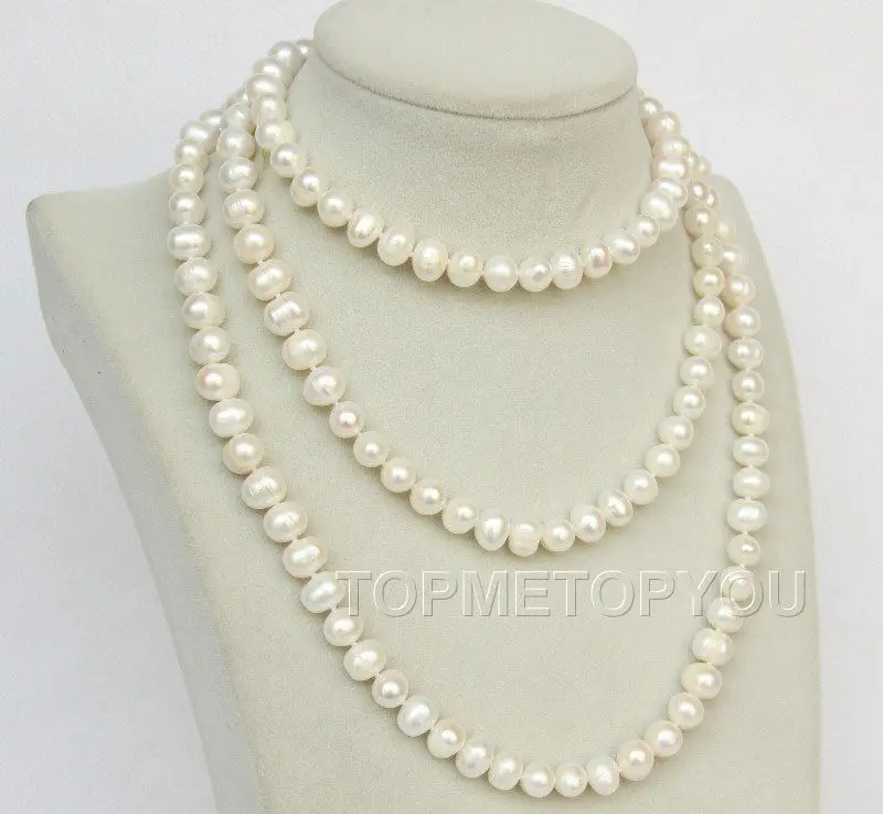 Free Shipping>>new hot 47" 10mm baroque white near round cultured pearl necklace E2537A72
Free Shipping>>new hot 47" 10mm baroque white near round cultured pearl necklace E2537A72