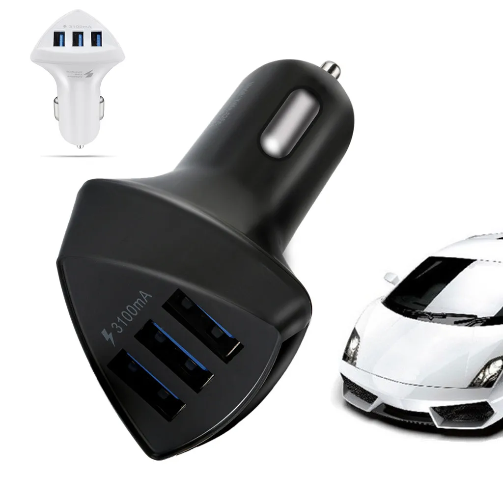 Bevel Triple 3-Port USB 3.0 Car Charger 3.1A Fast Adapter for Samsung s9 s8 s10E Universal In Car Lighter Socket Charger PLUG
Bevel Triple 3-Port USB 3.0 Car Charger 3.1A Fast Adapter for Samsung s9 s8 s10E Universal In Car Lighter Socket Charger PLUG