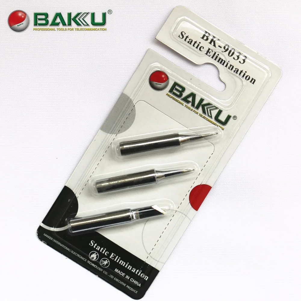 3 in 1 Soldering Tips / Pack ,Original BAKU BK-9033, ONLY For BAKU SOLDERING STATION
3 in 1 Soldering Tips / Pack ,Original BAKU BK-9033, ONLY For BAKU SOLDERING STATION
