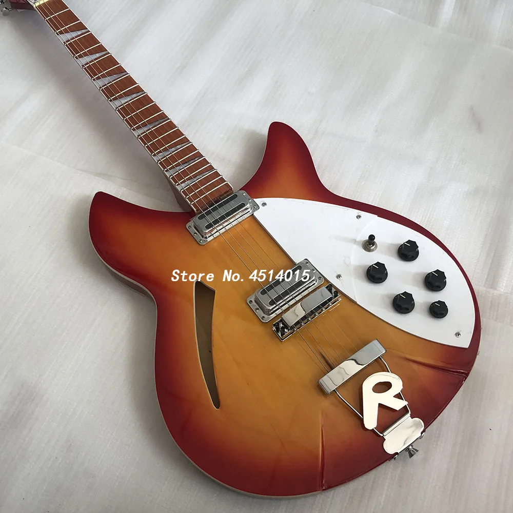 Premium6- string Rick 360 electric guitar, Korean accessories, half empty center, R bridge, color can be customized
Premium6- string Rick 360 electric guitar, Korean accessories, half empty center, R bridge, color can be customized