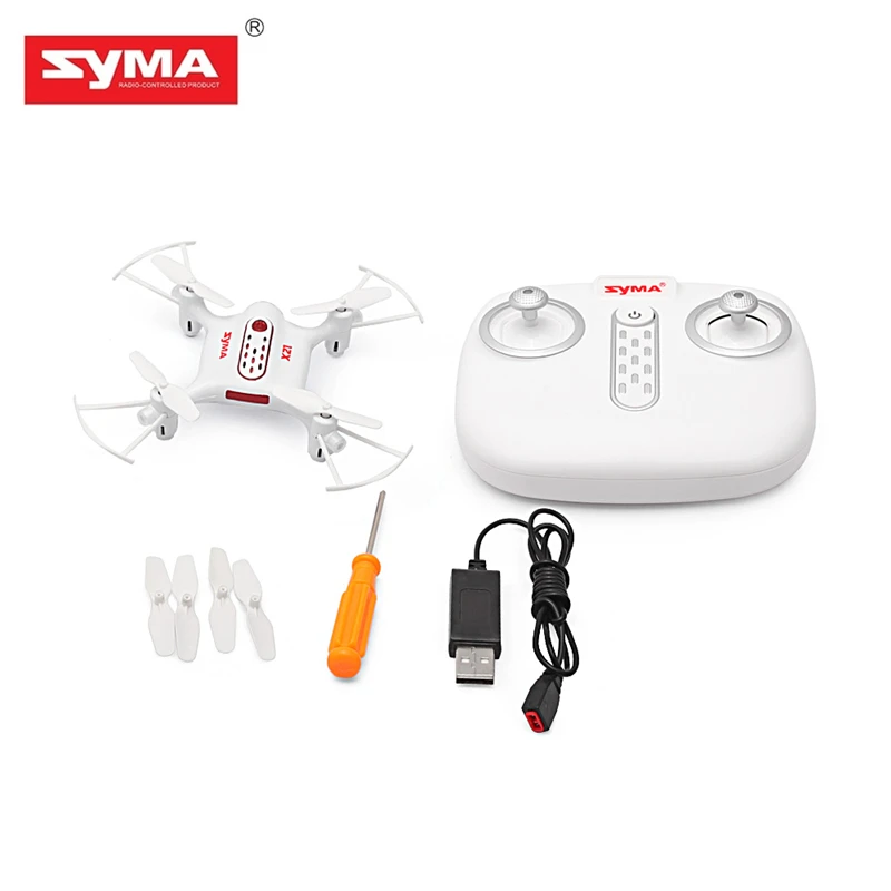 

SYMA X21 Mini RC Helicopter Drone RTF 2.4GHz 4CH Remote Control Quadcopter 6-Axis Gyro Altitude Hold 360-Degree Rotation HOT!