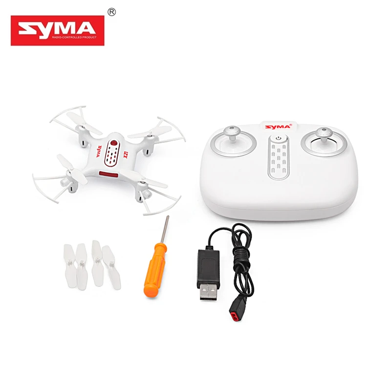 SYMA X21 Mini RC Helicopter Drone RTF 2.4GHz 4CH Remote Control Quadcopter 6-Axis Gyro Altitude Hold 360-Degree Rotation HOT!
SYMA X21 Mini RC Helicopter Drone RTF 2.4GHz 4CH Remote Control Quadcopter 6-Axis Gyro Altitude Hold 360-Degree Rotation HOT!